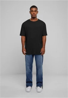 URBAN CLASSICS T-Shirt Organic Oversized Rib Tee Schwarz