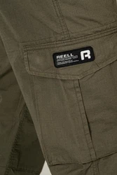 REELL Cargohose Cargo Ripstop Khaki/Dunkelgrün