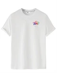 RMK T-Shirt Herren Shirt kurzarm Rundhals Basic Liebe Print Weiß/Lila/Grau