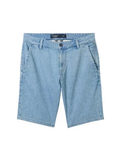TOM TAILOR Jeansshorts TTJOSH Regular Slim Jeans Shorts Blau/Hellblau