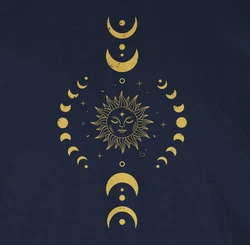 Shirtracer T-Shirt Yoga Namaste Mandala Chakra Yoga Dunkelblau/Lila