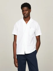 Tommy Hilfiger Kurzarmhemd SEERSUCKER SOLID SHIRT 