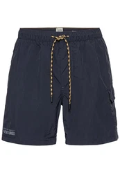 camel active Badeshorts mit Cargotasche (1-St) Dunkelblau/Blau