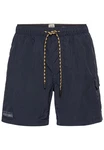 camel active Badeshorts mit Cargotasche (1-St) Dunkelblau/Blau