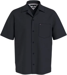 Tommy Hilfiger Kurzarmhemd SEERSUCKER SOLID SHIRT Dunkelblau/Blau/Dunkelgrau/Schwarz/Grau