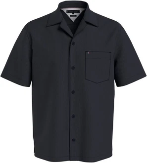 Tommy Hilfiger Kurzarmhemd SEERSUCKER SOLID SHIRT Dunkelblau/Blau/Dunkelgrau/Schwarz/Grau