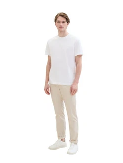 TOM TAILOR 5-Pocket Hose Weiß/Khaki/Beige/Creme