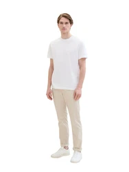 TOM TAILOR 5-Pocket Hose Weiß/Khaki/Beige/Creme