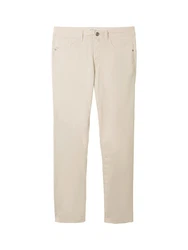 TOM TAILOR 5-Pocket Hose Weiß/Khaki/Beige/Creme