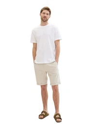 Chinoshorts mit Markenlabel