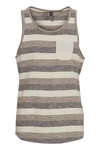 Solid Tanktop SDWhicco ärmelloses Shirt Beige/Braun/Grau