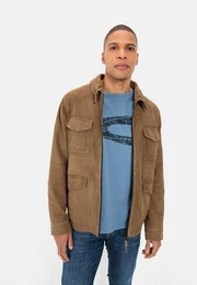 Lederjacke mit Liegekragen