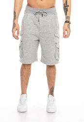 RedBridge Sweatshorts Herren Shorts Cargo Sweatpants Grau/Hellgrau