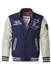 Lederjacke Team Collegejacke