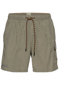 camel active Badeshorts mit Cargotasche (1-St) Khaki/Dunkelgrün