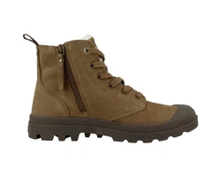 Palladium Pampa Hi Zip WL Herren Schnürboots Braun/Khaki/Dunkelgrün