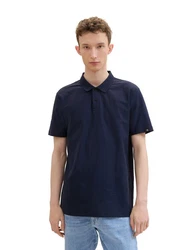 TOM TAILOR Poloshirt Denim Dunkelblau/Blau/Hellblau