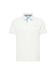 Gant Poloshirt Regular Contrast Pique Rugger Weiß/Creme/Blau