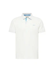 Gant Poloshirt Regular Contrast Pique Rugger Weiß/Creme/Blau
