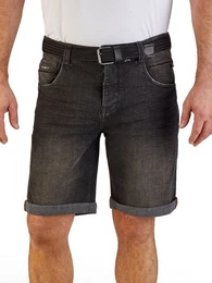 Jeansshorts Herren Shorts DFBo Regular Fit Bermudashorts mit Grtel