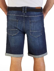 DENIMFY Jeansshorts DFBo Regular Fit Bermudashorts Dunkelblau/Blau/Hellblau