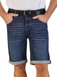 DENIMFY Jeansshorts DFBo Regular Fit Bermudashorts Dunkelblau/Blau/Hellblau