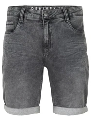 DENIMFY Jeansshorts DFAri Regular Fit Dunkelgrau/Grau/Hellgrau/Schwarz