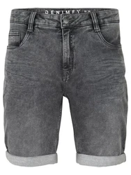 DENIMFY Jeansshorts DFAri Regular Fit Dunkelgrau/Grau/Hellgrau/Schwarz
