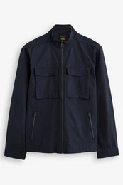 Cargojacke Hemdjacke aus Baumwolle (1-St)