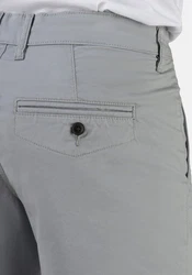Stooker Men 5-Pocket Jeans Chinobermuda Slim Fit Casual Grau/Hellgrau