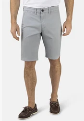 Stooker Men 5-Pocket Jeans Chinobermuda Slim Fit Casual Grau/Hellgrau