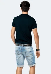 Indicode Shorts Inkadeu 5-Pocket Design Dunkelblau