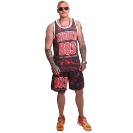 Sweatshorts Varsity aus hochwertigem Mesh-Stoff