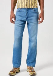 Wrangler Straight-Jeans Texas (821) Blau/Hellblau