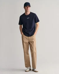 Gant T-Shirt Style CONTRAST SMALL LOGO TSHIRT Dunkelblau/Grau/Dunkelrot/Schwarz