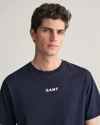 Gant T-Shirt Style CONTRAST SMALL LOGO TSHIRT Dunkelblau/Grau/Dunkelrot/Schwarz