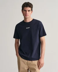 Gant T-Shirt Style CONTRAST SMALL LOGO TSHIRT Dunkelblau/Grau/Dunkelrot/Schwarz