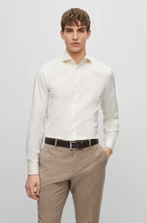 BOSS Businesshemd H-Hank-Spread Weiß/Creme