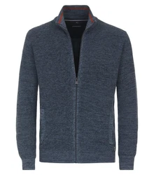 CASAMODA Strickjacke Dunkelblau/Dunkelgrau/Hellblau