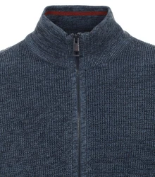 CASAMODA Strickjacke Dunkelblau/Dunkelgrau/Hellblau