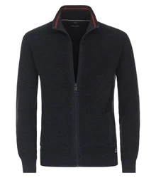 CASAMODA Strickjacke Dunkelblau/Dunkelgrau/Hellblau