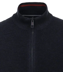 CASAMODA Strickjacke Dunkelblau/Dunkelgrau/Hellblau