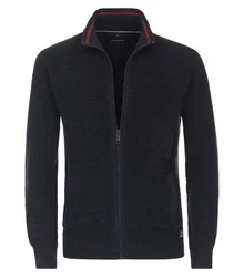 CASAMODA Strickjacke Dunkelblau/Dunkelgrau/Hellblau