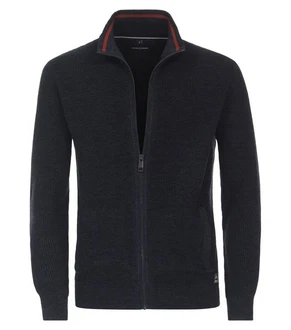 CASAMODA Strickjacke Dunkelblau/Dunkelgrau/Hellblau