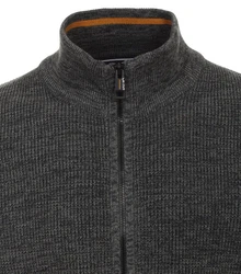 CASAMODA Strickjacke Dunkelgrau/Grau