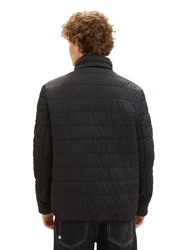 TOM TAILOR Manteljacke Outdoorjacke Schwarz/Grau/Dunkelgrau