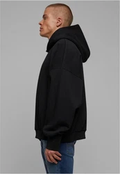 URBAN CLASSICS Kapuzenpullover High Low Hoody Schwarz/Dunkelgrau