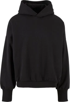 URBAN CLASSICS Kapuzenpullover High Low Hoody Schwarz/Dunkelgrau