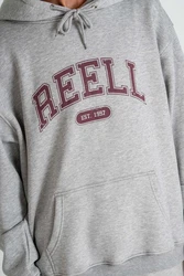 REELL Kapuzenpullover Team Hoodie Grau/Dunkelrot/Hellgrau/Beige/Rot