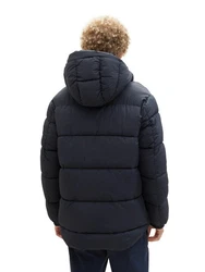 TOM TAILOR Steppmantel hooded puffer jacket Dunkelblau/Schwarz/Blau